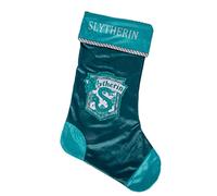Merchoid Harry Potter: Slytherin Christmas stocking - Large Hogwarts house xmas stocking decoration/Christmas ornament/gift pouch