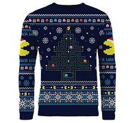 Merchoid Pac-Man Knitted Christmas Jumper XS