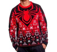 Merchoid Spider Man Miles Morales Christmas Jumper for Men or Women Avengers Gift (Size: XS)