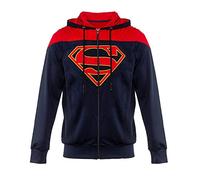 Merchoid Superman Premium Hoodie for Men (Size: S) Red, Blue