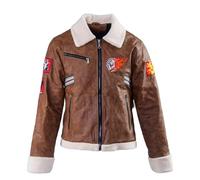 Merchoid Warhammer 40,000 Ork Flight Jacket - Officially Licenced Premium Warhammer 40,000 Faux Leather Replica Ork Flight Jacket For Men (M)