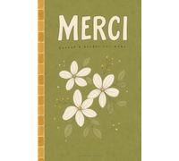 Merci - Carnet à broder soi-même: Carnet de notes et croquis à personnaliser | Cadeau de fin d'année scolaire original & Loisir créatif broderie sur papier DIY | Pages blanches et pointillées