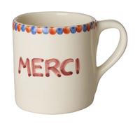 Merci ceramic mug Ecru one size