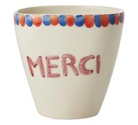 Merci ceramic mug Ecru one size