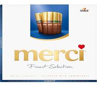 Merci Finest Milk Chocolate Box, 4 Varieties of Chocolates, 250 g (Pack of 1)