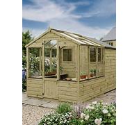 Mercia 10 X 6Ft Traditional Apex Greenhouse/Shed Combi One Colour