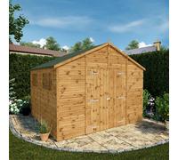 Mercia 10X10 Ft Apex Wooden Workshop With Double Door