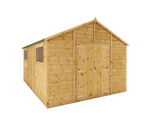 Mercia 10X14 Ft Apex Wooden Workshop With Double Door