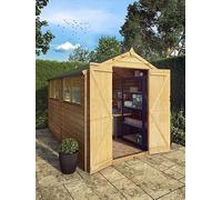 Mercia 10X6 Value Overlap Dip Treated Apex Shed One Colour
