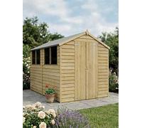 Mercia 10X6 Value Overlap Dip Treated Apex Shed One Colour