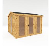 Mercia 11' 6" x 10' 3" Apex Log Cabin - Premium 19mm Cladding Log Clad