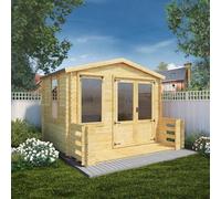 Mercia 11X11 Ft With Double Door Apex Wooden Cabin (H)2641mm X (W)3406mm