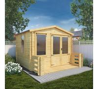 Mercia 11X12 Ft With Double Door Apex Wooden Cabin (H)2641mm X (W)3406mm