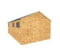 Mercia 20X10 Ft Apex Wooden Workshop With Double Door