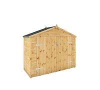 Mercia 3 x 7 Ft Tongue & Groove Apex Bikestore - L87.3 x W209.6 x H172.9 cm in Brown Mercia Brown