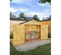 Mercia Overlap Apex Bike Store - 3 x 7ft, Brown
