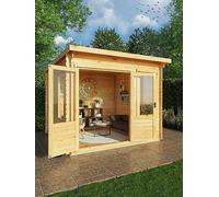 Mercia 3M X 3M Pent Log Cabin (19Mm) One Colour