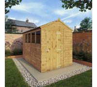 Mercia 5' 8" x 9' 8" Apex Shed - Premium Dip Treated Shiplap