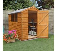 Mercia 6' 3" x 7' 10" Apex Shed - Budget Dip Treated Overlap