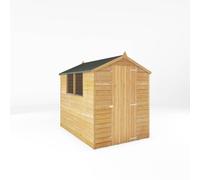 Mercia 7 x 5 Feet Overlap Apex Shed - L215 x W160.3 x H191.9 cm - Brown Mercia Brown