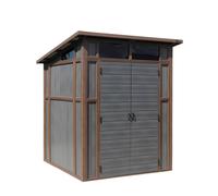 Mercia 7 x 7 Feet Premium Composite Pent Shed - L208 x W203 x H240 cm - Grey Mercia Grey