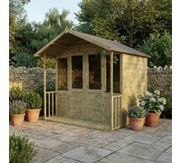 Mercia Traditional Double Door Summerhouse including Veranda - 7 x 7ft