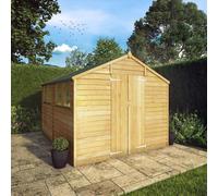 Mercia 8' 2" x 9' 10" Apex Shed - Budget Dip Treated Overlap