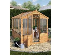 8 x 6 Evesham Wooden Greenhouse