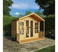 Mercia 8X8 Ft With Double Door & 3 Windows Apex Wooden Summer House