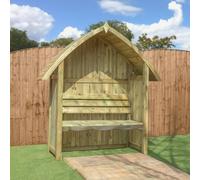 Mercia Arch Top Arbour Seat - Pressure Treated