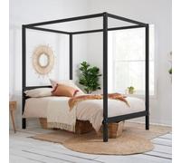 Mercia Black Wooden Four Poster Bed - Sizes Available