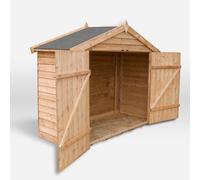 Mercia Garden Storage 2' 9" x 6' 10" Apex Bike Store - Budget Dip Treated Overlap