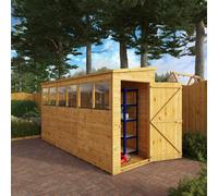 Mercia Modular 12' 1" x 4' 2" Pent Shed - Premium Dip Treated Shiplap