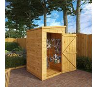 Mercia Modular 4' 4" x 4' 2" Pent Shed - Premium Dip Treated Shiplap Windowless