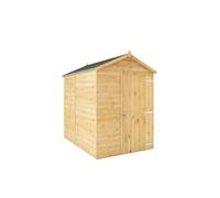 Mercia Modular Shiplap 7X5 Ft Apex Honey Brown Wooden Dip Treated Shed With Floor (Windowless)