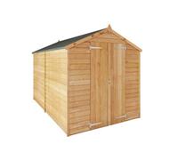 Mercia Overlap 10X6 Ft Apex Honey Brown Wooden Dip Treated Shed With Floor (Windowless)