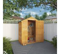Mercia Overlap Apex Windowless Value Shed - 3 x 5ft, Brown