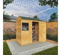 Mercia Overlap 6X4 Ft Reverse Apex Wooden Shed With Floor & 1 Window