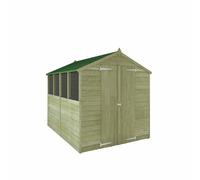 Mercia Overlap Clear Window Garden Shed - 8 x 6ft