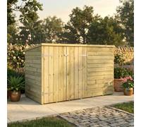 3x6 Wooden Garden Shed Bike Storage Overlap Double Door Pent 3ft 6ft