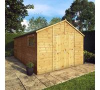 Mercia Premier 10' x 17' 7" Apex Workshop - Premium Dip Treated Shiplap