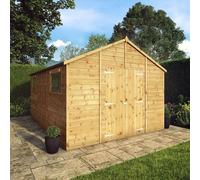 Mercia Premier 13' 8" x 10' Apex Workshop - Premium Dip Treated Shiplap