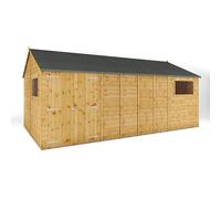 Mercia Premium Shiplap Reverse Apex Workshop - L322.7 x W546.6 x H252.4 cm in Brown Mercia Brown