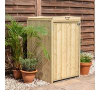 Mercia Premium Pressure Treated Single Bin Store, Brown