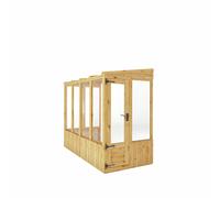 Mercia Shiplap Clear Window Lean To Greenhouse - 8 x 6ft