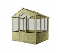 Mercia Traditional Greenhouse - 6 x 6ft, Brown