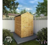 Mercia Shiplap Windowless Apex Timber Shed - 6 x 4ft
