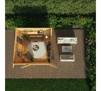 Mercia Studio 10' 11" x 9' 11" Pent Log Cabin - Premium 28mm Cladding Loglap