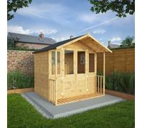Mercia Traditional Double Door Summerhouse including Veranda - 7 x 7ft