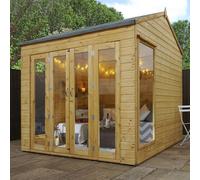 Mercia Vermont 7' 10" x 8' 1" Reverse Apex Summerhouse - Premium Dip Treated Shiplap